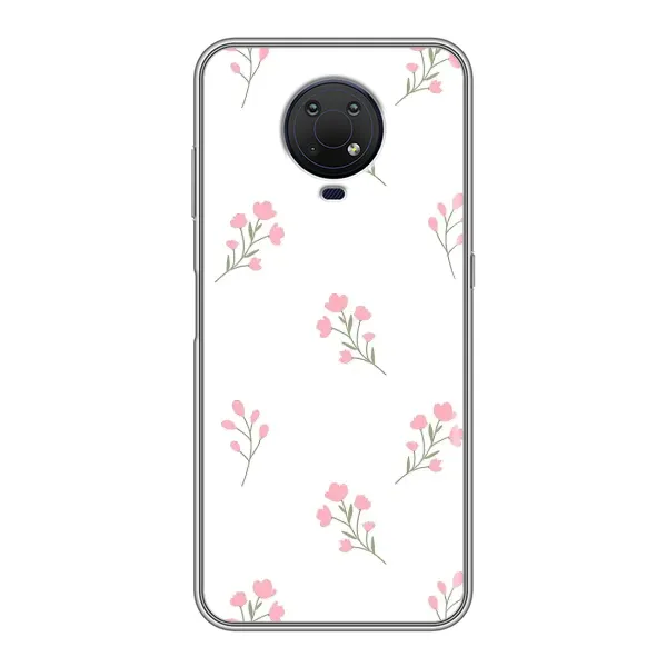 Чохол з принтом «Рожеві квіти» для Nokia G10