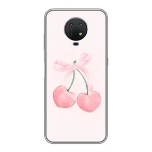 Чохол з розовим принтом для Nokia G10 (Рожеві вишні)