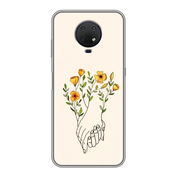 Чехол с принтом «Руки любви» для Nokia G10