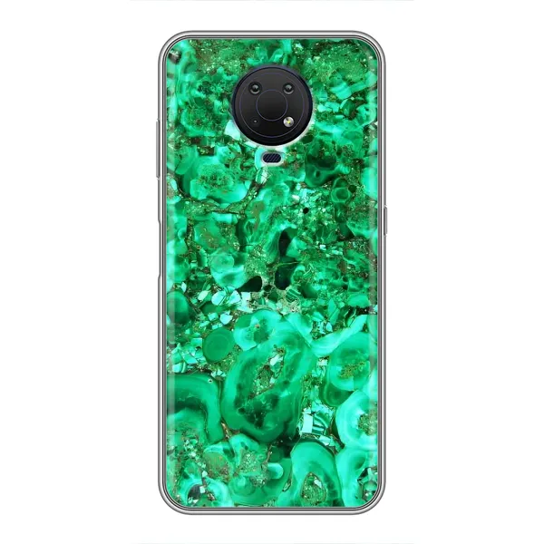 Чохол з принтом «Салатовий Мрамор» для Nokia G10