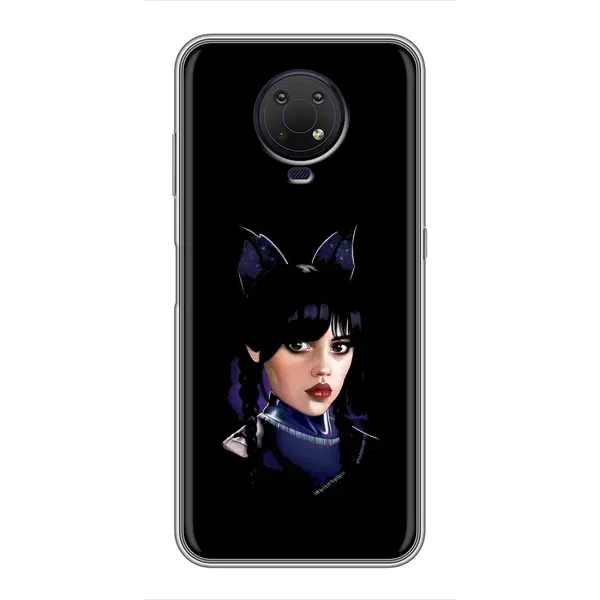 Чехол с принтом «серьезная Уэнздей» для Nokia G10
