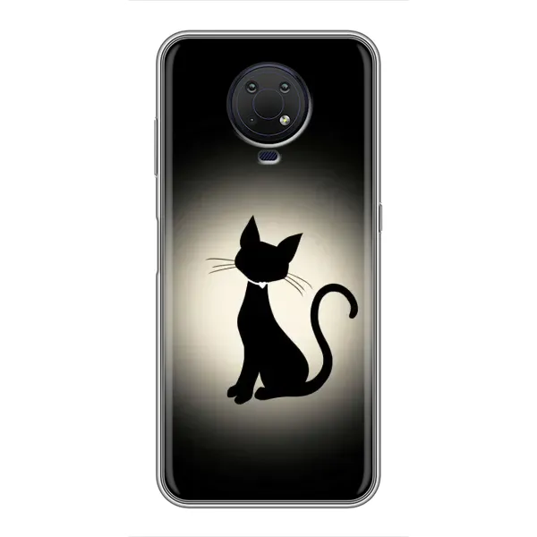 Чохол з принтом «Силует котика» для Nokia G10 Чохол з принтом «Силует котика» для Nokia G10