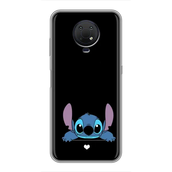 Чохол з принтом «Стіч на чорному» для Nokia G10