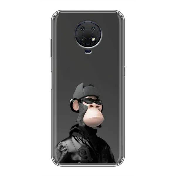Чохол з принтом «стильна мавпа NFT» для Nokia G10
