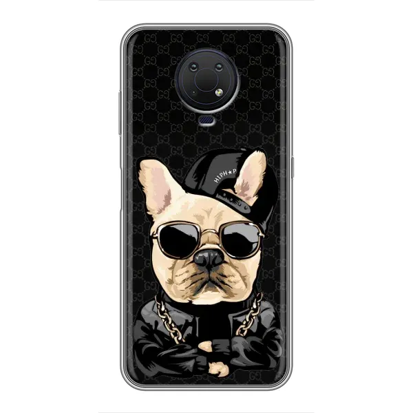 Чохол з принтом «Стильна собака» для Nokia G10
