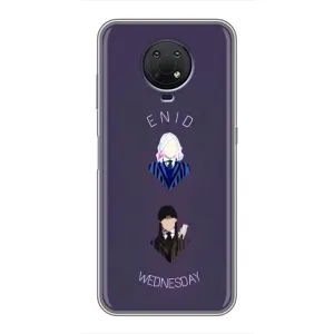 Чехлы Венсдей на Nokia G10 Уэнсдей (AlphaPrint) (Уэнздей и подруга)