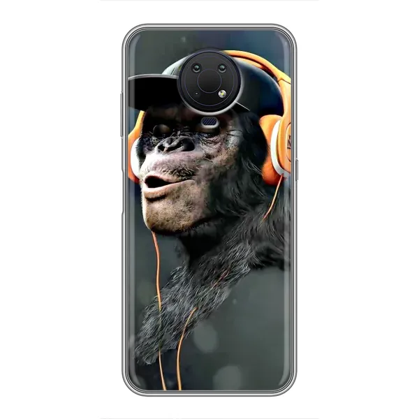 Чохол з принтом «В навушниках» для Nokia G10