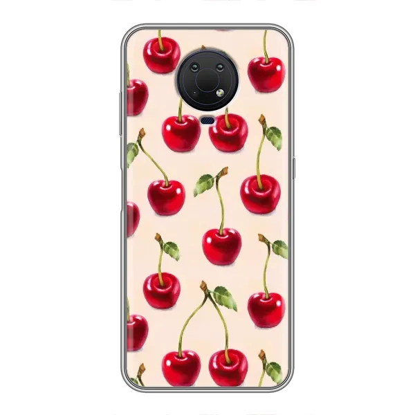Чехол с принтом «Вишня» для Nokia G10