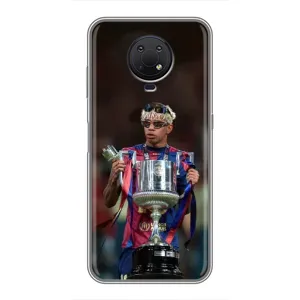 Чохол з футболістом Ламін Ямаль Nokia G10 (Ямаль з кубком)