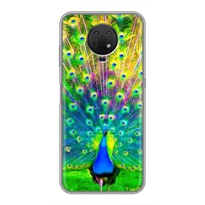 Чохол з пташками на Nokia G10 (VPrint) (Яскравий Павлин)