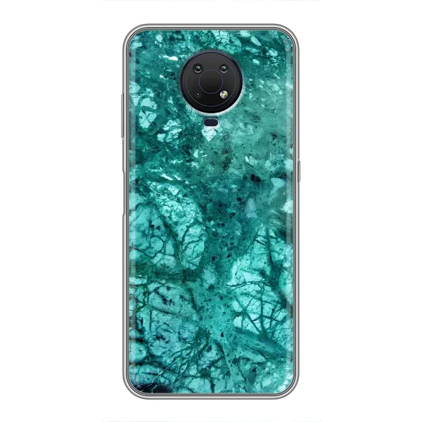 Чохол з принтом «Зелений мрамор» для Nokia G10