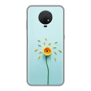 Чохли з квітами для Nokia G10 (VPrint) (Жовта квітка)
