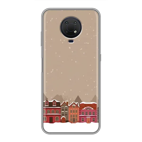 Чехол с принтом «Зимний город» для Nokia G10
