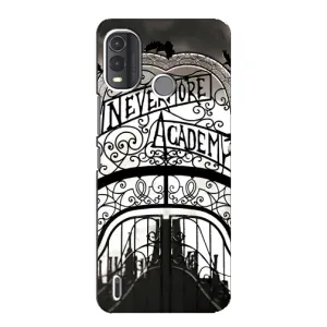 Чехол с дизайном Венздей 2 на Nokia G11 Plus (Ворота Академии Невермор)