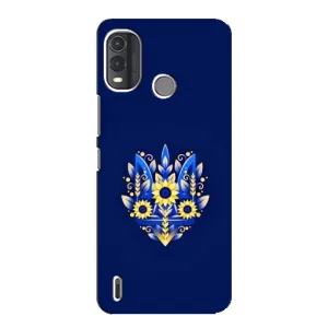Чехлы для Nokia G11 Plus Укр. Символика (AlphaPrint) (Цветочный Герб)