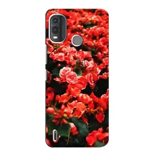 Чехлы с Цветами для Nokia G11 Plus (VPrint) (Цветы красные)