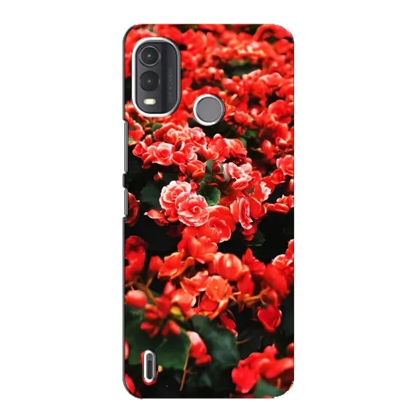 Чохол з принтом «Квіти червоні» для Nokia G11 Plus