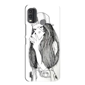 Чехол с печатью для Nokia G11 Plus - (Мода) (AlphaPrint) (Фото девочки)