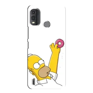 Чехол с Симпсонами для Nokia G11 Plus (VPrint) (Гомер с пончиком)