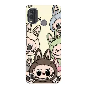 Чехол с Лабубу на Nokia G11 Plus (Золотая обезьяна Bored Ape)