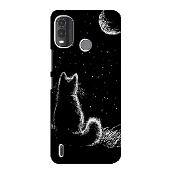 Чохол з принтом «Котик і місяць» для Nokia G11 Plus Чохол з принтом «Котик і місяць» для Nokia G11 Plus