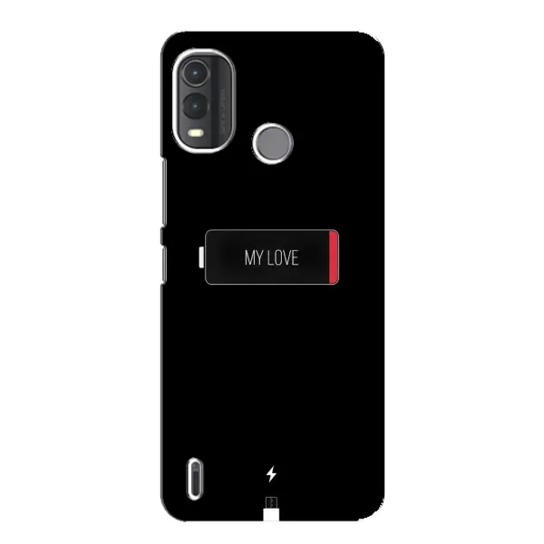 Чехол с принтом «Love battery» для Nokia G11 Plus
