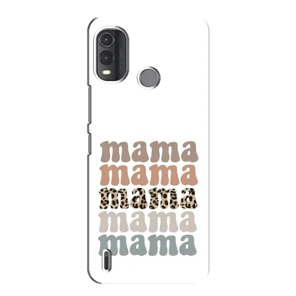 Чехол с принтом «Текстовый коллаж мама» для Nokia G11 Plus