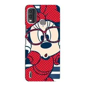 Эксклюзивный чехол для Nokia G11 Plus (AlphaPrint - Мультяшные) (Маус в очках)