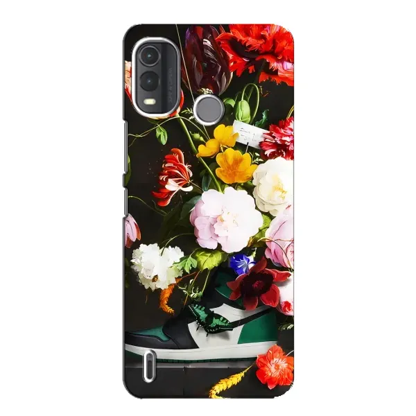 Чохол з принтом «Nike цветы» для Nokia G11 Plus