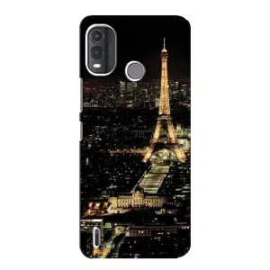 Чехол Эйфелева Башня для Nokia G11 Plus - (AlphaPrint) (Ночной Париж)
