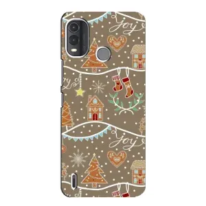 Новогодние, Праздничные Чехлы для Nokia G11 Plus - 2024 год (Новогодние пряники)
