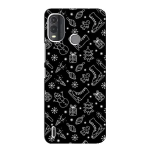 Новогодние, Праздничные Чехлы для Nokia G11 Plus - 2024 год (Новогодний фон)
