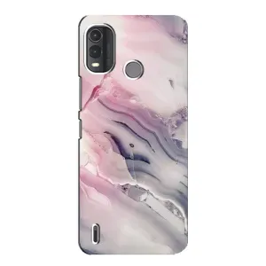 Мраморный чехол на Nokia G11 Plus (VPrint) (Пурпурный Мрамор)
