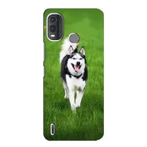 Чехол с Хаски для Nokia G11 Plus - (AlphaPrint) (Радостный Хаски)