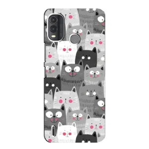 Чехлы с Котиками для Nokia G11 Plus (VPrint) (Рисованные котики)