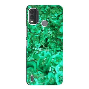 Мраморный чехол на Nokia G11 Plus (VPrint) (Салатный Мрамор)