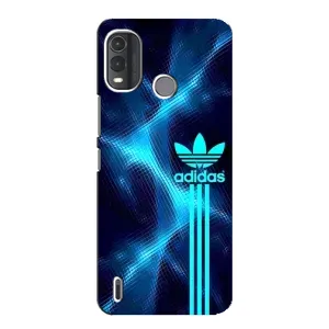 Чехлы Адидас для Nokia G11 Plus (AlphaPrint) (Синий Адидас)