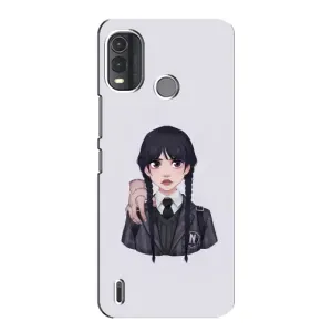Чехлы Венсдей на Nokia G11 Plus Уэнсдей (AlphaPrint) (Уэнздей и Вещь)