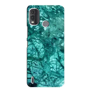 Мраморный чехол на Nokia G11 Plus (VPrint) (Зеленый мрамор)