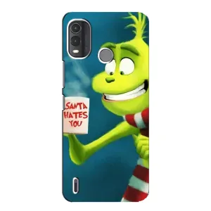 Рождественские Чехлы для Nokia G11 Plus (VPrint) (Зеленый Гринч)
