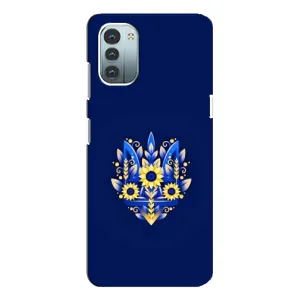 Чехлы для Nokia G11 Укр. Символика (AlphaPrint) (Цветочный Герб)