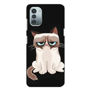 Чехол с принтом для Nokia G11 (AlphaPrint) Модные коты (Грустный кот)