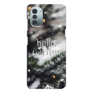 Новогодние, Праздничные Чехлы для Nokia G11 - 2024 год (Hello winter)