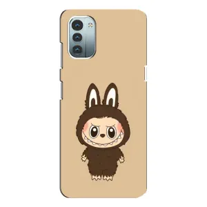 Чехол с Лабубу на Nokia G11 (Bored Ape в красном)