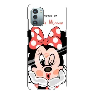 Эксклюзивный чехол для Nokia G11 (AlphaPrint - Мультяшные) (Маус Минни)