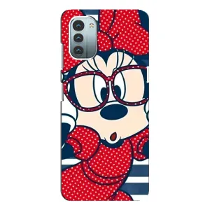 Эксклюзивный чехол для Nokia G11 (AlphaPrint - Мультяшные) (Маус в очках)