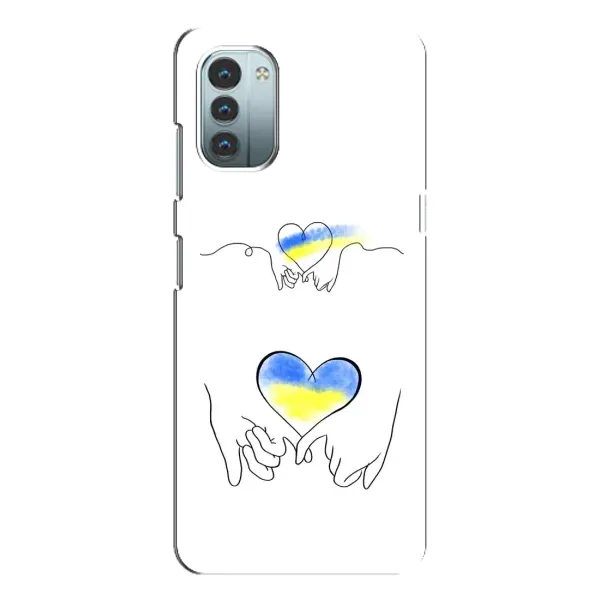 Чохол з принтом «Мир Україні» для Nokia G11