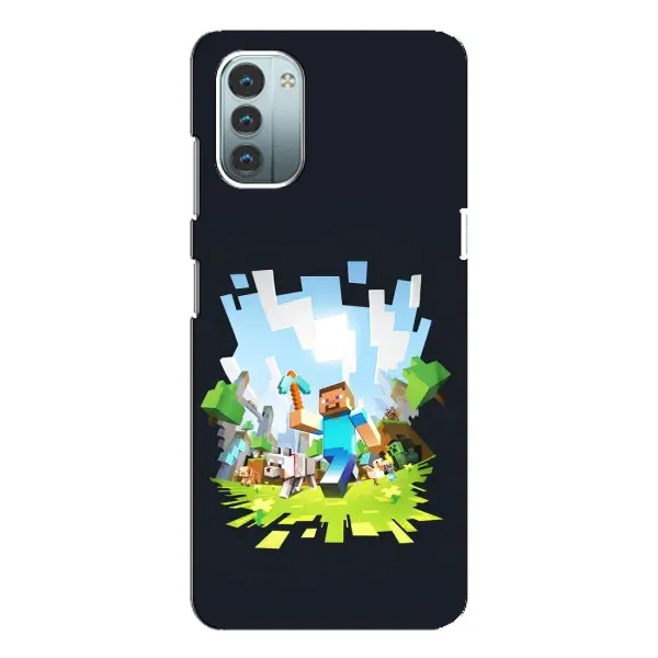 Чохол з принтом «персонажі Minecraft» для Nokia G11