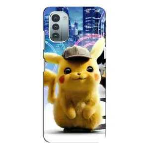 Чехол с Пикачу на Nokia G11 (Пикачу в городе)