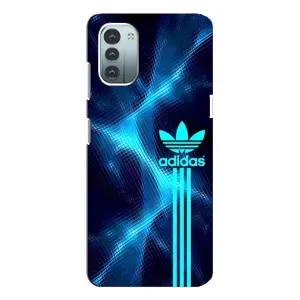 Чохли Адидас для Nokia G11 (AlphaPrint) (Синій Адідас)